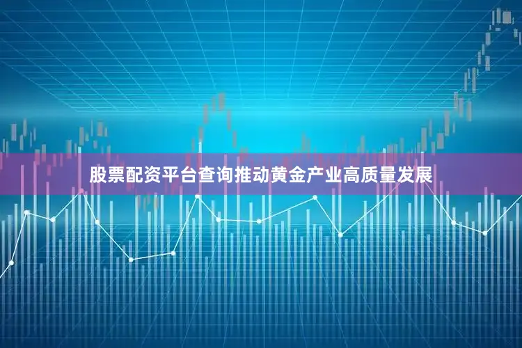 股票配资平台查询推动黄金产业高质量发展