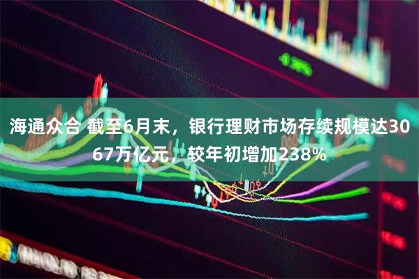 海通众合 截至6月末，银行理财市场存续规模达3067万亿元，较年初增加238%